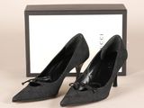 Escarpins Gucci noirs ornés d'un nœud