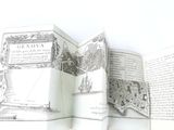 an open book with a picture of a map on it