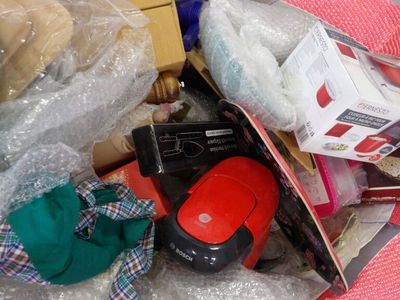 a pile of items that are sitting in a box