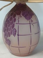 D'ARGYL - Vase en verre monté en lampe, à décor peint façon … (photo 3)