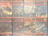 the covers of star wars books are lined up on a table
