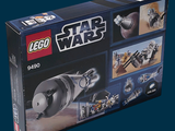 a box with a lego star wars set inside of it