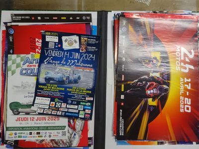 two magazines on a table with a motorcycle racer on it