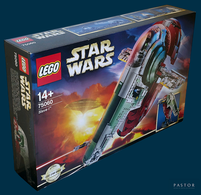 a box with a lego star wars set in it