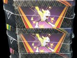 a stack of three boxes with a picture of a pokemon character on them