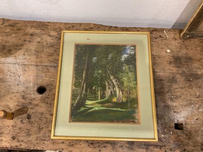 a picture of a painting hanging on a wall