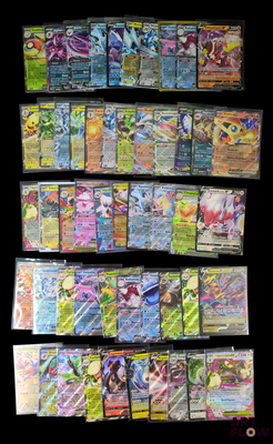 de nombreux types de cartes Pokémon présentées sur un fond noir