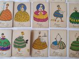 a lot of cards that have different designs on them
