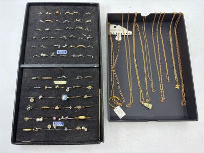 a box with many different types of jewelry in it