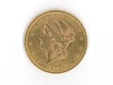 an image of a gold coin on a white surface