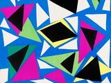 an image of a poster with a lot of colorful shapes on it