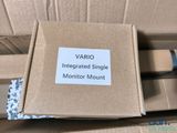 a box with a label on it that says vario integrated single monitor mount