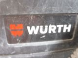 a close up of the word wurth on the back of a vehicle