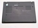 a black laptop that is sitting on a white table