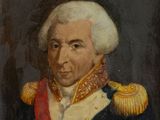 a painting of a man in uniform with a red sash