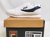 Baskets basses Fila Original en cuir, blanc et bleu marine