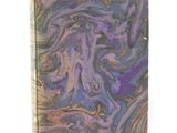 an image of a book with purple and blue swirls on it
