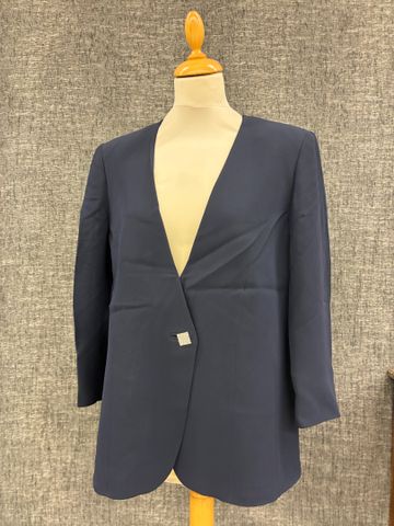 MARINA RINALDI – Veste bleu marine. Taille 42 à vue