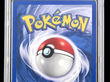 the card is in a clear plastic holder with a pokemon poke poke poke poke poke poke poke poke poke poke poke poke poke poke poke poke poke poke poke poke poke