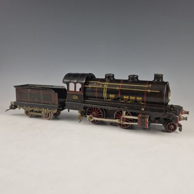J de P « O » : Locomotive 120 électrique noire en tôle litho…