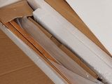 a cardboard box with a bunch of items inside of it