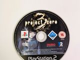 the game disc for project zero is shown on a white surface