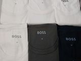 four pairs of men ' s t - shirts with the word boss on them