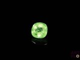 a green diamond in the dark