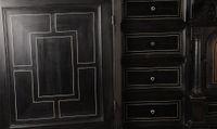 Cabinet en placage d’ébène et bois noirci, décor de filets d… (photo 6)