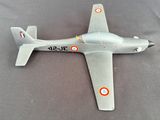 a small model of a plane on a table