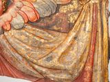 an image of a painting of an angel on a wall