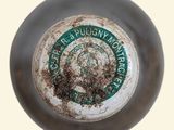 a picture of a dirty frying pan with a dirty label on it