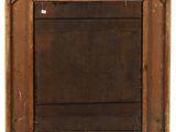 a close up of a wooden frame on a white background