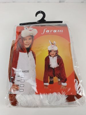 a packaged package of children ' s pajamas with a picture of a girl in a unicorn costume