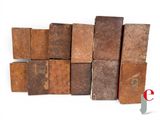 a pile of old bricks stacked on top of each other