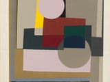 an image of a painting of a square with a circle in the middle