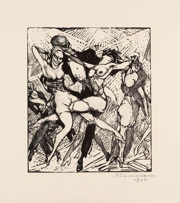 une image représentant un dessin en noir et blanc d'un groupe de femmes