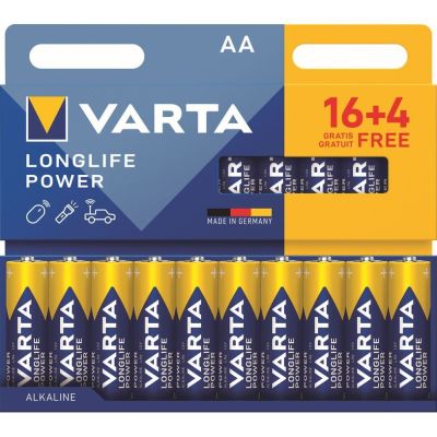 550 / Lot de 100 piles alcalines AA LR06 - VARTA - Lon…