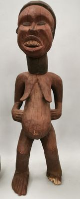 Statue bamileké cameroun 88x24x25cm