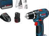 Perceuse sans fil Bosch 18 V avec 2 batteries et accessoires
