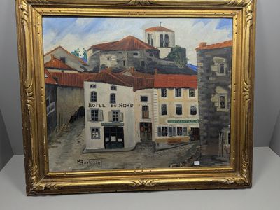 BARTASSOT (XXe) Vue de Mayet de Montagne, huile signée en ba…