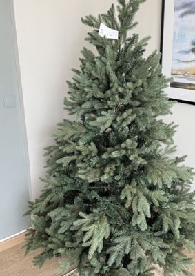 un petit sapin de Noël dans un coin de la pièce