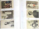 a open book with pictures of people on it