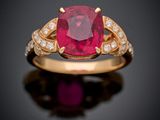 a ruby and diamond ring