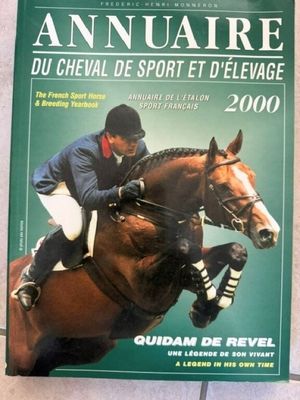 une image représentant un livre sur lequel figurent un cheval et un cavalier
