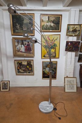 Gioffredo REGGIANI. Lampadaire 1970 dit "Muguet" en métal ch…