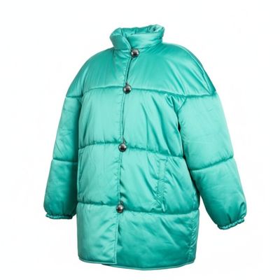 SAINT LAURENT, Rive Gauche Parka doudoune, satinée vert émer…