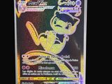 a close up of a pokemon trading card on a black background
