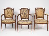 three chairs with floral upholstered upholstered upholstered upholstered upholstered upholstered upholstered upholstered