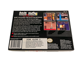 a back cover of a video game box with a picture of a house
